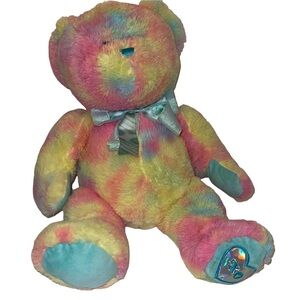 Hug Fun Vintage Tie Dye Plush Teddy Bear
